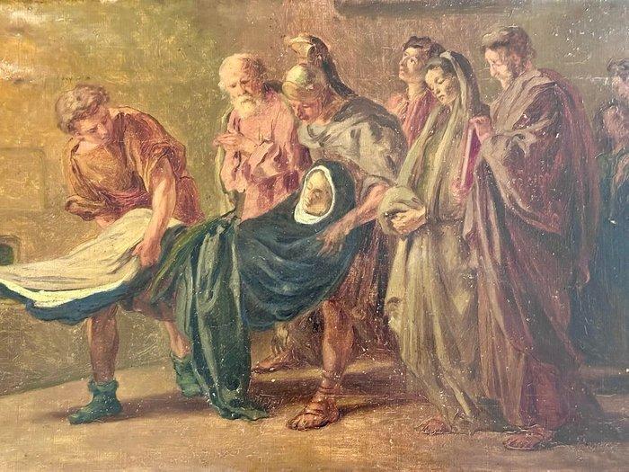 Italiaanse school (XIX) - Deposizione di Santa - XL format, Antiek en Kunst, Kunst | Schilderijen | Klassiek