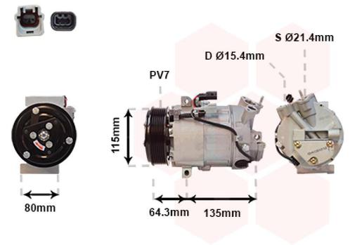 AIRCO COMPRESSOR VOOR RENAULT LAGUNA 2007-2015 7711497036, Auto-onderdelen, Airco en Verwarming, Nieuw, Ophalen of Verzenden