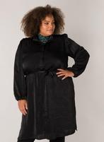 YESTA zwarte verlours de panne jurk Maat:, Kleding | Dames, Jurken, Verzenden, Nieuw, Overige kleuren