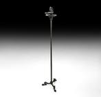 Oud-Romeins Brons Lamp met theatermasker en kroonluchter. 1e