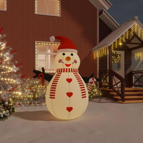 vidaXL Sneeuwpop opblaasbaar met LEDs 250 cm, Diversen, Kerst, Nieuw, Verzenden