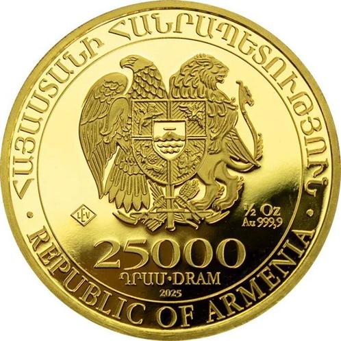 1/2 Ounce - Goud .999 - 2025 - Noahs Ark fine gold, Postzegels en Munten, Edelmetalen en Baren