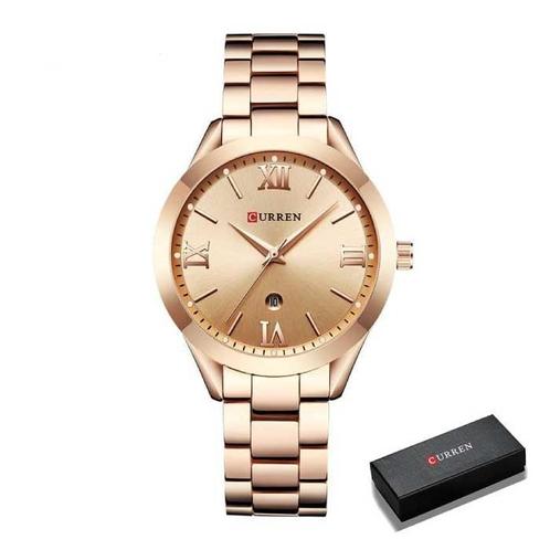 Gouden Luxe Horloge voor Dames - Roestvrij Staal Armband 3, Sieraden, Tassen en Uiterlijk, Smartwatches, Nieuw, Verzenden