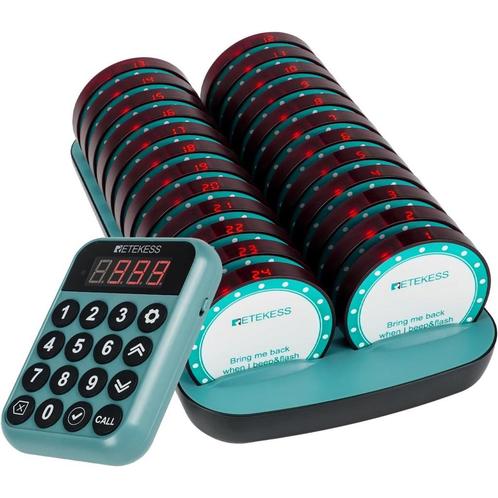 Retekess Gastenoproepsysteem - 24 ontvangers - 400m berei..., Auto-onderdelen, Elektronica en Kabels, Nieuw, Ophalen of Verzenden