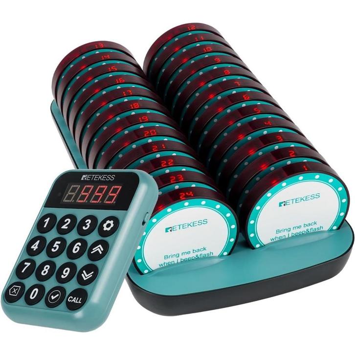 Retekess gastenoproepsysteem - kunststof - 38,1 x 23,4 x..., Auto-onderdelen, Elektronica en Kabels, Nieuw, Ophalen of Verzenden