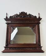 Spiegel- Rijk gesneden Neorenaissance wandspiegel - Hout,