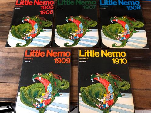 Winsor McCay - Little Nemo - 5 Paperbacks 1905-1910 compleet, Verzamelen, Stripfiguren, Boek of Spel, Gebruikt, Ophalen of Verzenden