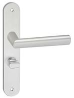 Deurklink London op schild Ovaal WC63 aluminium, Doe-het-zelf en Verbouw, Hang- en Sluitwerk, Verzenden, Nieuw