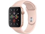 Apple Watch Series 5 (44mm) aluminium, sportbandje Goud, Huis en Inrichting, Verzenden, Zo goed als nieuw