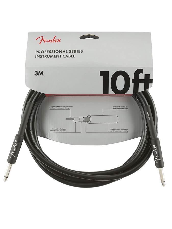 Fender Professional Series instrument kabel 3m zwart, Muziek en Instrumenten, Instrumenten | Toebehoren, Verzenden