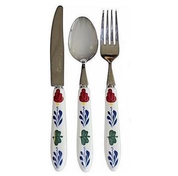 Boerenbont Bestekset (vork-mes-lepel) (Boerenbont servies) beschikbaar voor biedingen