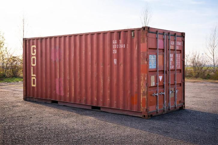 Gebruikte zeecontainer 20ft – B-kwaliteit – €899,-, Doe-het-zelf en Verbouw, Containers, Ophalen of Verzenden