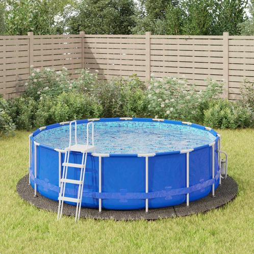 vidaXL Zwembadgrondzeil Ø396 cm polyester geotextiel, Tuin en Terras, Zwembad-toebehoren, Nieuw, Verzenden
