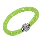 Fako Bijoux® - Armband - Sterrenstof Disco Dots - Lichtgroen, Sieraden, Tassen en Uiterlijk, Armbanden, Verzenden, Nieuw