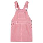 vidaXL Kindertuinjurk 92 ribfluweel lichtroze, Verzenden, Nieuw