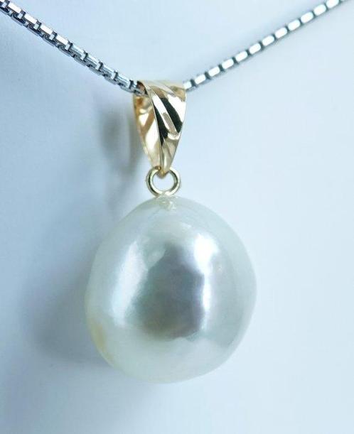 Zonder Minimumprijs - Hanger - 18 karaat Geel goud Parel -, Sieraden, Tassen en Uiterlijk, Antieke sieraden