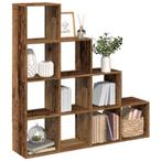vidaXL Kamerscherm / boekenkast 131,5x29x131,5 cm hout oud, Verzenden, Nieuw, Overige houtsoorten