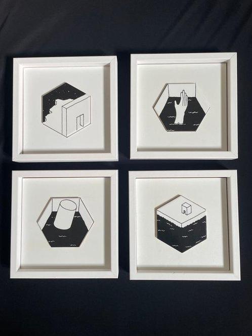 Kiasmo - Vincenzo DAlba - Lijst (4) - Hout, Keramiek -, Antiek en Kunst, Kunst | Designobjecten