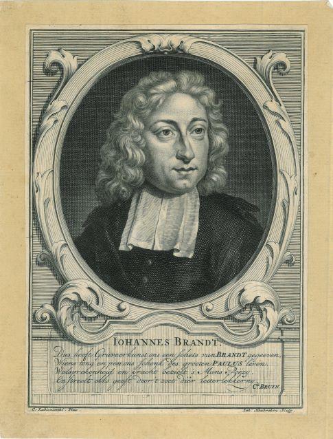 Portrait of Johannes Brandt, Antiek en Kunst, Kunst | Etsen en Gravures