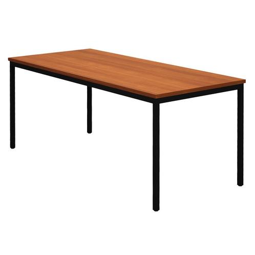 -17% Bureau Tafel - Zwart met Noten topblad, Huis en Inrichting, Bureaus, Bureau, Nieuw, Verzenden