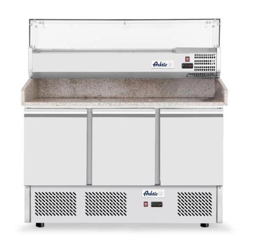Pizzawerkbank met opzetkoelvitrine | 3 Deurs, Zakelijke goederen, Horeca | Keukenapparatuur, Nieuw in verpakking, Ovens, Magnetrons en Steamers