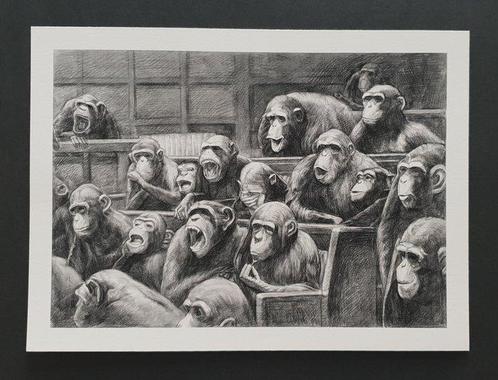 Mason Storm (1966) - Monkey Parliament, Antiek en Kunst, Kunst | Designobjecten