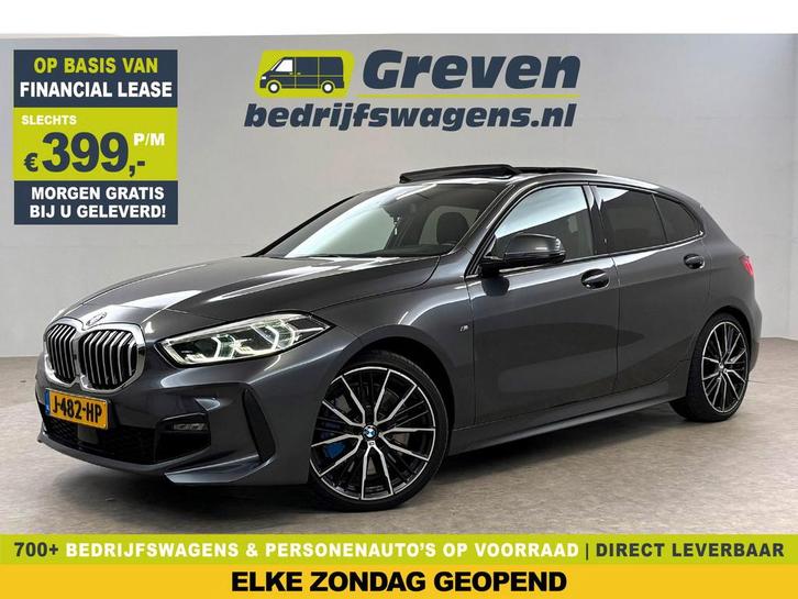 BMW 1-serie 118i High Executive 141PK M-Sport | Pano |, Auto's, BMW, Te koop, Automaat, Financial lease, Benzine, Zilver of Grijs