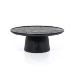 Salontafel Ron 80x32 - Zwart - 95655 - salontafel, Huis en Inrichting, Tafels | Salontafels, Nieuw, Overige materialen