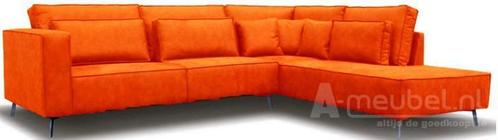 Hoekbank Groede - hoekbanken - Oranje, Huis en Inrichting, Banken | Sofa's en Chaises Longues, Nieuw, Leer