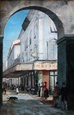 Edward Louis Anthony Parrini (1858 - 1914) - Street scene, Antiek en Kunst