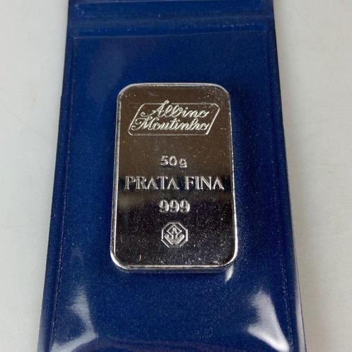 50 gram - Zilver .999 - Albino Moutinho - Met certificaat, Postzegels en Munten, Edelmetalen en Baren