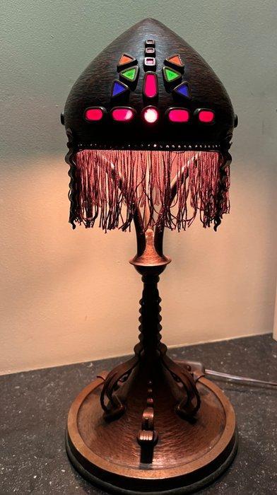 Tafellamp - Glas-in-lood - Amsterdamse School, Antiek en Kunst, Kunst | Designobjecten