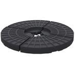 Nieuwe 4-Delige Parasolvoet voor Kruisvoet, Tot 70 kg, Zwart, Tuin en Terras, Parasols, Verzenden, Nieuw, Parasolvoet