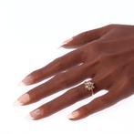 Zonder Minimumprijs - Ring - 14 karaat Geel goud - Diamant -, Nieuw