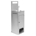 mobiele handwasbak | 12,5 L | RVS | 122,2(h) x 38,4(b) x..., Verzenden, Nieuw in verpakking