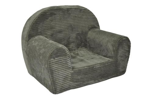 Kinderfauteuil - LINCOL - 60x40x45 cm - corduroy - olijfg..., Kinderen en Baby's, Kinderkamer | Tafels en Stoelen, Nieuw, Ophalen of Verzenden