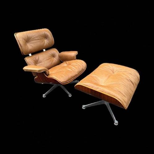 ICF - Charles Eames - Fauteuil (2) - Lounge stoel - Leder, Antiek en Kunst, Kunst | Designobjecten