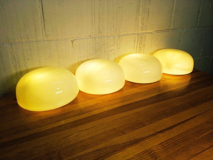 Wandlamp - Vintage ruimtevaartstijl wandlampen - Glas,, Antiek en Kunst, Antiek | Lampen