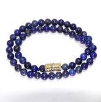 Halsketting - 14 karaat Geel goud - 144.56ct. tw. Lapis, Sieraden, Tassen en Uiterlijk, Kettingen, Nieuw