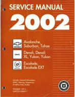 2002 CHEVROLET | GMC | CADILLAC WERKPLAATSHANDBOEK ENGELS, Auto diversen, Handleidingen en Instructieboekjes