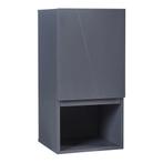 Badkamerkast Overath met deur en open vak grijs 60x30x30 cm, Huis en Inrichting, Badkamer | Badkamermeubels, Verzenden, Nieuw