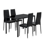 Diningset / Eetkamerset Dalya - Eettafel & 4 Eetkamerstoelen, Huis en Inrichting, Stoelen, Verzenden, Nieuw