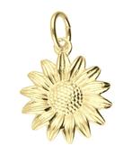 Gouden Zonnebloem kettinghanger, Sieraden, Tassen en Uiterlijk, Kettinghangers, Verzenden, Nieuw