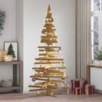 vidaXL Kerstbomen met standaard Bruin 210 cm Massief, Diversen, Kerst, Verzenden, Nieuw