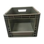 Magazijnbak 400x300x220mm met grijpopening, stapelbaar, Doe-het-zelf en Verbouw, Kratten en Dozen, Minder dan 50 cm, Ophalen of Verzenden