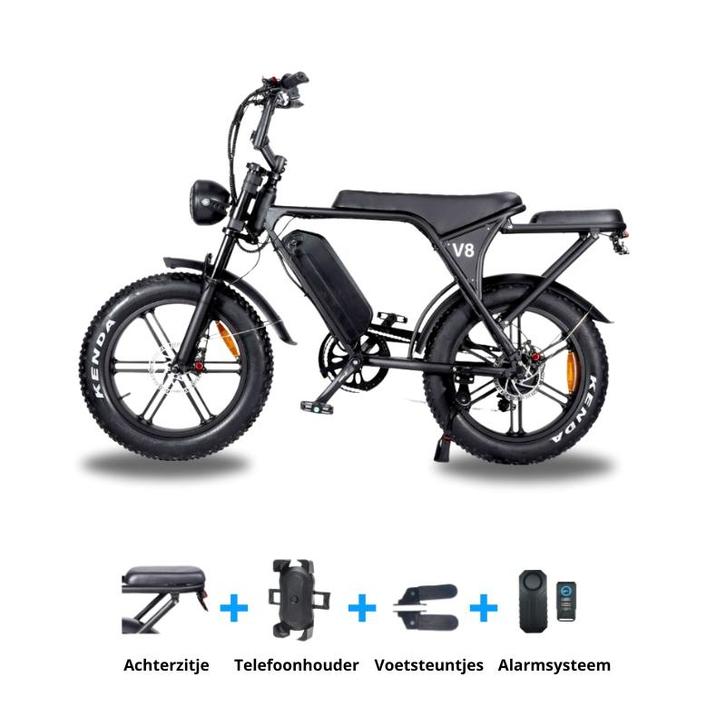 OUXI V8 3.0 (C80) Fatbike - Achterzitje + Telefoonhouder +, Fietsen en Brommers, Elektrische fietsen, Nieuw, Overige merken, Ophalen