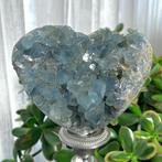 celestine Blue Celstine Geode Heart Cluster - Hoogte: 14.5
