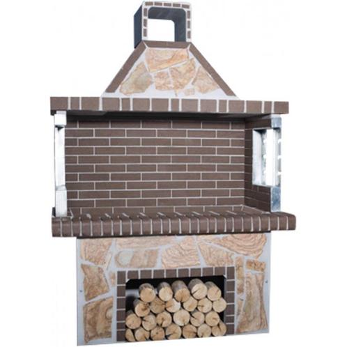 Stenen barbecue brown firebrick & karystos, Huis en Inrichting, Keuken | Keukenbenodigdheden, Ophalen of Verzenden