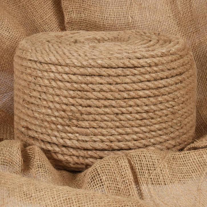 vidaXL Touw 25 m lang 14 mm dik jute, Doe-het-zelf en Verbouw, IJzerwaren en Bevestigingsmiddelen, Nieuw, Verzenden