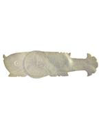 China. Brilliant Carved Mother of Pearl Gaming Tokens (9x)